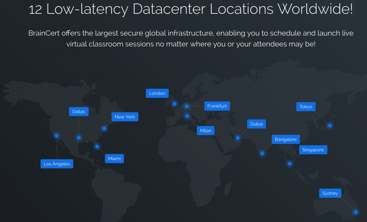 Introducing New Datacenter Locations For Virtual Classroom